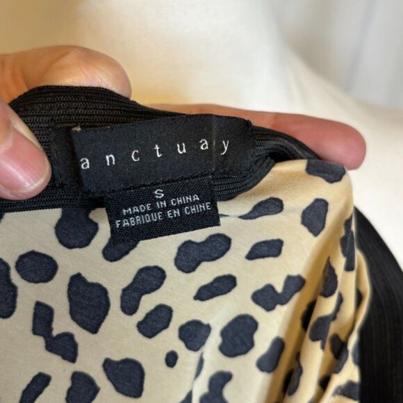 Sanctuary Leopard Print Flow Midi A Line Skirt Womens Designer - Picture 5 of 5